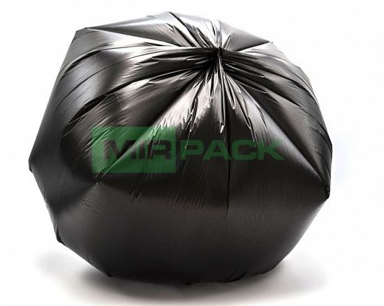 Мешки для мусора 60л, 8 мкм, в рулоне 20 штук, черные, 60х80 см, ХИТ - Вид 3