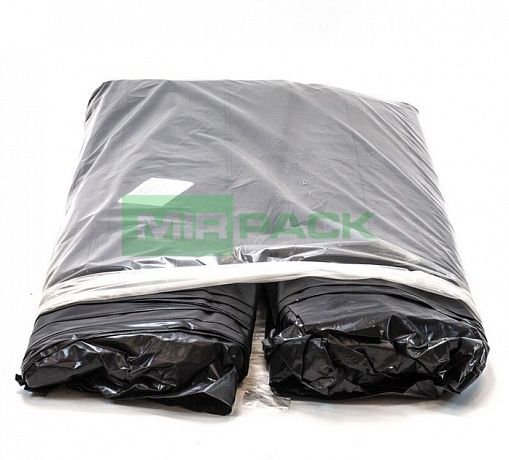 Мешки для мусора 180 л, 90 мкм, ПВД, в пачках 50 шт. черные, 2х слойные - Вид 4